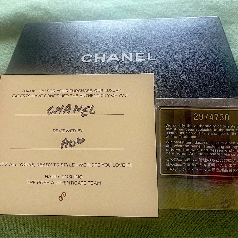 Chanel CC Caviar Vintage Leather Double Flap Wallet on a Chain!